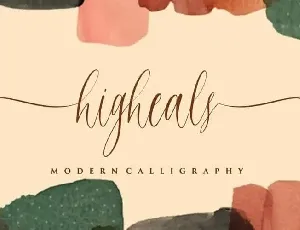 Higheals Calligraphy font