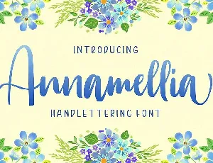 Annamellia Handlettering font