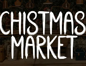Christmas Market Brush font