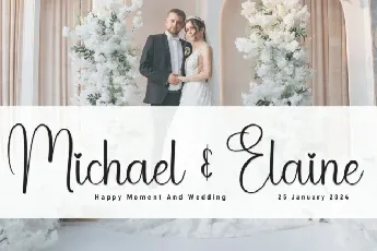 Happy Wedding Script font