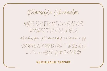 Plausible font