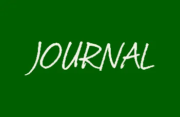 Journal font