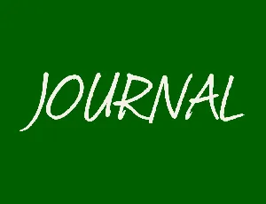 Journal font