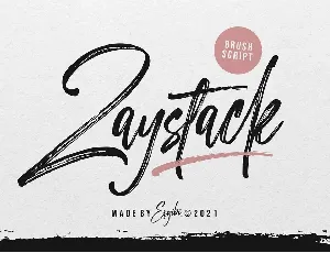 Zaystack font