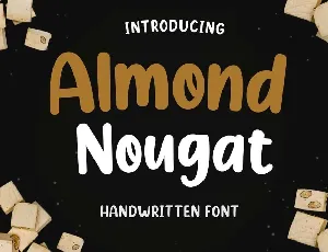 Almond Nougat Fancy font