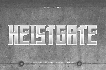 Heistgate Demo font