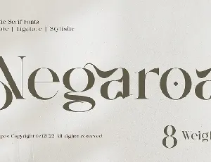 Negaroa font