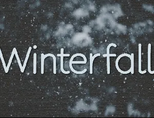 Winterfall font