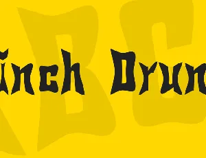 Pinch Drunk font