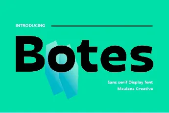 Botes font