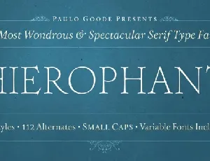 Hierophant Family font