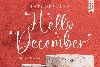 Hello December Calligraphy font