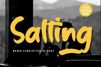 Salting Brush font