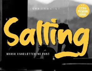 Salting Brush font