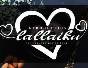 Lallaiku Calligraphy font