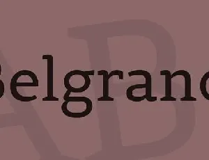 Belgrano font