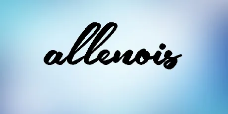 allenois free font