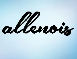 allenois free font