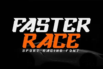 Faster Race font