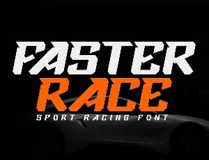 Faster Race font