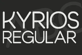 Kyrios font