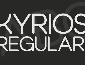 Kyrios font