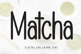 Matcha Display font