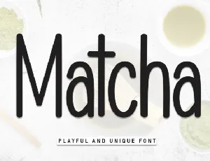 Matcha Display font