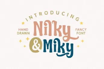 Nilky & Miky Typeface font