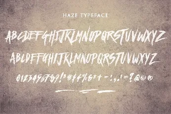 Haze Free font