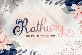 Rathury font