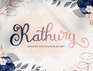 Rathury font