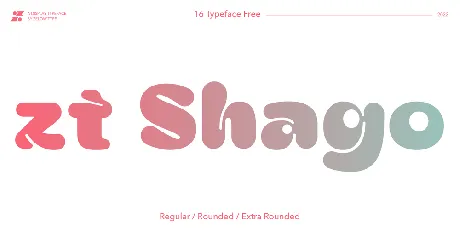 Zt Shago font