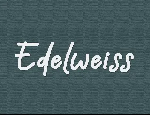 Edelweiss font