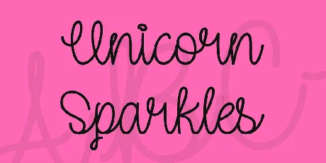 Unicorn Sparkles font