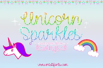 Unicorn Sparkles font