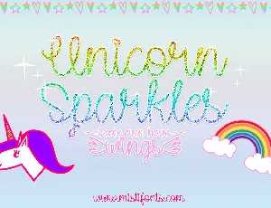 Unicorn Sparkles font