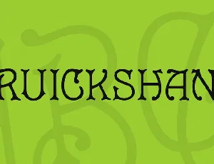 Cruickshank font