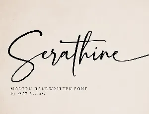 Serathine font