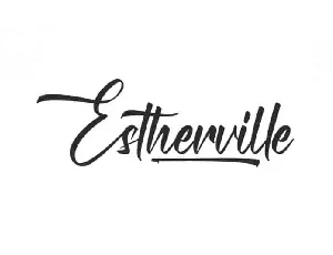 Estherville Script font