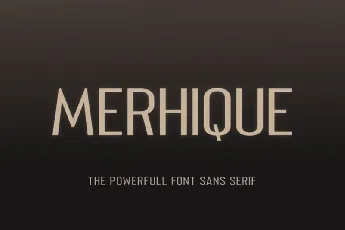 Merhique Sans Family font