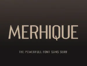 Merhique Sans Family font