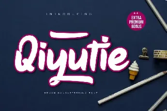 Qiyutie Script font