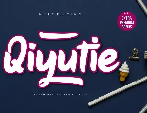 Qiyutie Script font