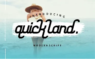 Quick Land Script font