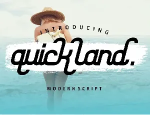 Quick Land Script font