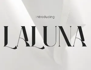 LALUNA font