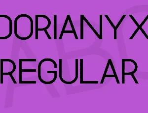 Dorianyx font