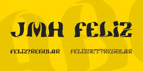 JMH Feliz font