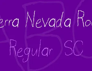 Sierra Nevada Road font
